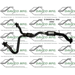 Davico Direct Fit Catalytic Converter and Pipe Assembly for 2001 GMC Sonoma - 14562