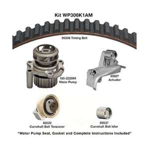 Dayco Timing Belt Kit With Water Pump for 2002 Audi A4 - WP306K1AM