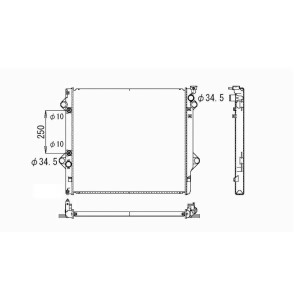 TYC Engine Coolant Radiator for 2008 Toyota FJ Cruiser - 2580