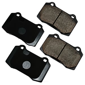 Akebono EURO™ Ultra-Premium Ceramic Rear Disc Brake Pads for Jaguar Vanden Plas - EUR592