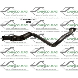 Davico Direct Fit Catalytic Converter and Pipe Assembly for Land Rover LR4 - 18488