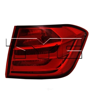 TYC Passenger Side Outer Replacement Tail Light for 2013 BMW ActiveHybrid 3 - 11-6475-00