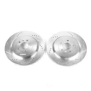 Power Stop PowerStop Evolution Performance Drilled, Slotted& Plated Brake Rotor Pair for 2013 Ford Flex - AR85142XPR