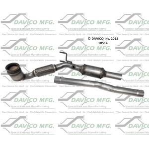 Davico Direct Fit Catalytic Converter for 2017 Volkswagen Beetle - 18514