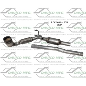 Davico Direct Fit Catalytic Converter for 2017 Volkswagen Jetta - 18514