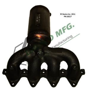 Davico Exhaust Manifold with Integrated Catalytic Converter - 18217
