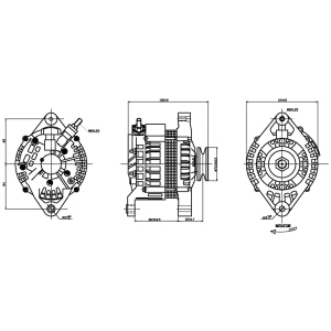 TYC Alternator for 2000 Nissan Frontier - 2-13778