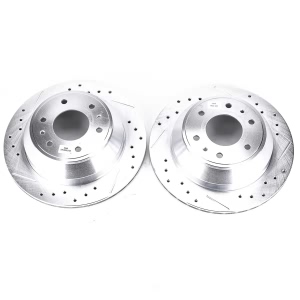 Power Stop PowerStop Evolution Performance Drilled, Slotted& Plated Brake Rotor Pair for 2006 GMC Envoy - AR8647XPR