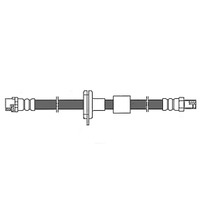 Centric Front Brake Hose for Mercedes-Benz CL500 - 150.35013