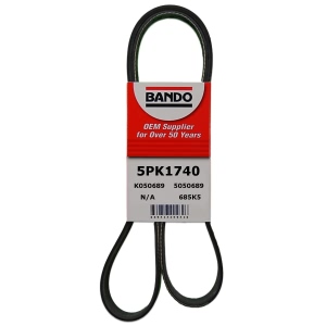 BANDO Rib Ace™ V-Ribbed OEM Quality Serpentine Belt for 2013 Cadillac ATS - 5PK1740