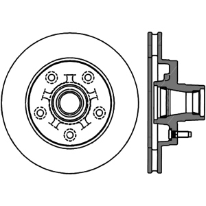 Centric Premium™ Brake Rotor for 1990 Pontiac Firebird - 125.62013