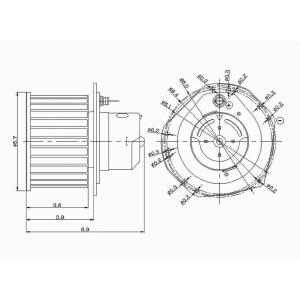 TYC HVAC Blower Motor Assembly for 1988 Chevrolet S10 Blazer - 700142