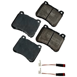 Akebono EURO™ Ultra-Premium Ceramic Front Disc Brake Pads for Mercedes-Benz SLK280 - EUR1121