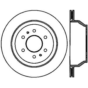 Centric Premium™ High Carbon Alloy Brake Rotor for 2004 GMC Envoy - 125.66052