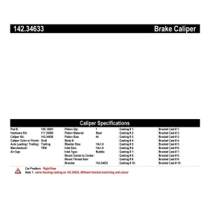 Centric Posi Quiet™ Loaded Brake Caliper for 2014 BMW M6 - 142.34633
