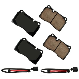 Akebono EURO™ Ultra-Premium Ceramic Front Disc Brake Pads for 2012 Volkswagen Touareg - EUR1129