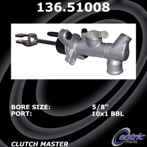 Centric Premium Clutch Master Cylinder for 2010 Kia Rio - 136.51008