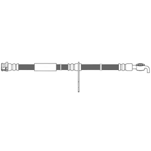 Centric Front Driver Side Brake Hose for 2014 Ford Fusion - 150.61136