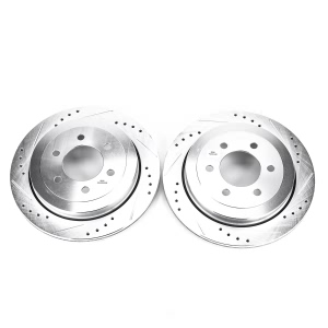 Power Stop PowerStop Evolution Performance Drilled, Slotted& Plated Brake Rotor Pair for 2012 Lincoln Navigator - AR85124XPR