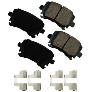 Akebono EURO™ Ultra-Premium Ceramic Rear Disc Brake Pads for 2008 Audi A6 Quattro - EUR1348A