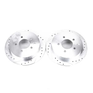 Power Stop PowerStop Evolution Performance Drilled, Slotted& Plated Brake Rotor Pair for Ford F-150 Heritage - AR8582XPR