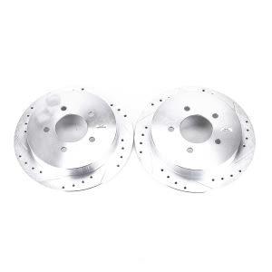 Power Stop PowerStop Evolution Performance Drilled, Slotted& Plated Brake Rotor Pair for 1999 Ford F-150 - AR8582XPR