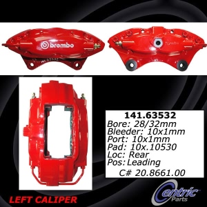 Centric Semi-Loaded Brake Caliper for 2007 Jeep Grand Cherokee - 141.63532
