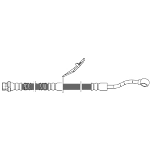 Centric Front Driver Side Brake Hose for 2016 Hyundai Accent - 150.51100