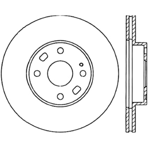 Centric Premium™ Brake Rotor for 2000 Mazda Miata - 125.45050