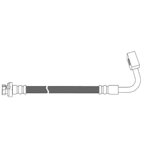 Centric Rear Driver Side Brake Hose for 2019 Dodge Journey - 150.67422