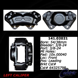 Centric Semi-Loaded Brake Caliper for Alfa Romeo Giulia - 141.02022