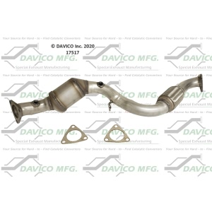 Davico Direct Fit Catalytic Converter and Pipe Assembly for Volkswagen Touareg - 17517