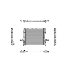 TYC Engine Coolant Radiator for Volvo - 2878