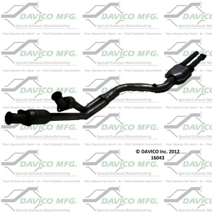 Davico Direct Fit Catalytic Converter and Pipe Assembly for Mercedes-Benz 300SE - 16043