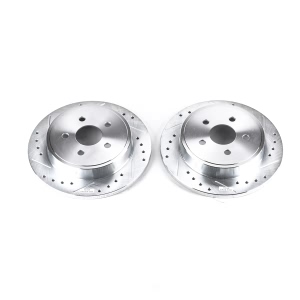 Power Stop Evolution Performance Drilled and Slotted 1-Piece Brake Rotors for 2010 Chrysler PT Cruiser - AR8353XPR