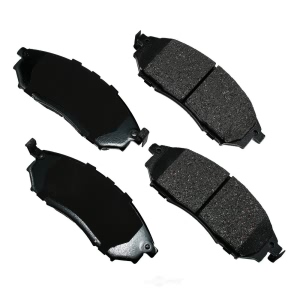 Akebono Pro-ACT™ Ultra-Premium Ceramic Front Disc Brake Pads for 2010 Infiniti M35 - ACT888