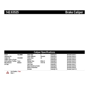 Centric Posi Quiet™ Loaded Rear Passenger Side Brake Caliper for 2004 Chrysler Pacifica - 142.63525