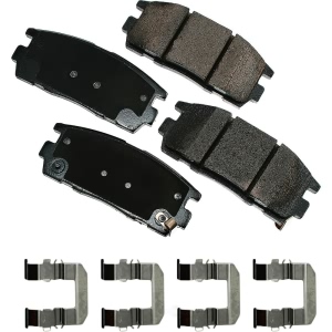 Akebono Pro-ACT™ Ultra-Premium Ceramic Rear Disc Brake Pads for 2014 Chevrolet Captiva Sport - ACT1275