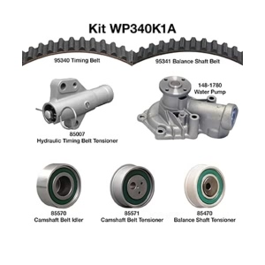 Dayco Timing Belt Kit With Water Pump for 2011 Mitsubishi Eclipse - WP340K1A