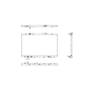 TYC Engine Coolant Radiator for 2007 Honda Ridgeline - 2830