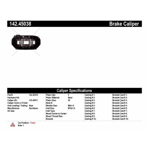 Centric Posi Quiet™ Loaded Brake Caliper for 1993 Mazda RX-7 - 142.45038