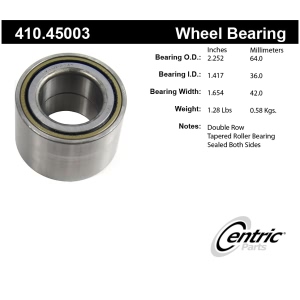 Centric Premium™ Rear Driver Side Wheel Bearing and Race Set for Mazda MX-6 - 410.45003