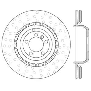 Centric Premium™ Brake Rotor for Mercedes-Benz R63 AMG - 125.35105