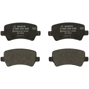 Bosch EuroLine™ Semi-Metallic Rear Disc Brake Pads - 0986494248