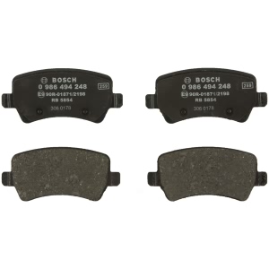 Bosch EuroLine™ Semi-Metallic Rear Disc Brake Pads for 2012 Land Rover Range Rover Evoque - 0986494248