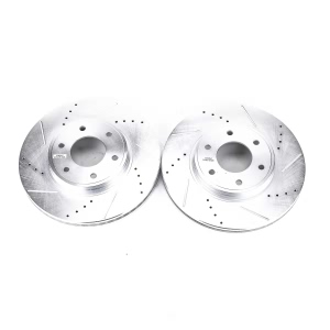Power Stop PowerStop Evolution Performance Drilled, Slotted& Plated Brake Rotor Pair for Chevrolet Trailblazer - AR82120XPR