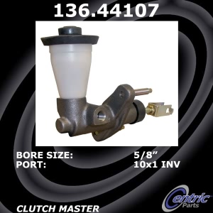 Centric Premium Clutch Master Cylinder for 1986 Toyota Corolla - 136.44107
