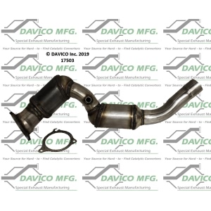 Davico Direct Fit Catalytic Converter and Pipe Assembly for Jaguar XF - 17503