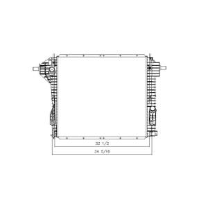TYC Engine Coolant Radiator for 2015 Ford F-350 Super Duty - 13231