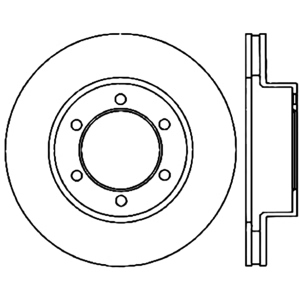 Centric Premium™ Brake Rotor for 2000 Toyota Tundra - 125.44118